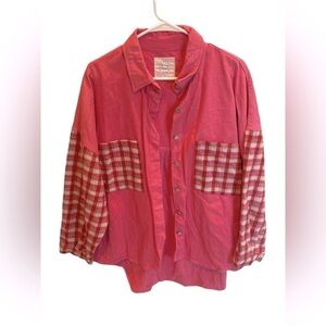 Fantastic Fawn Pink Shacket Women's S-XL | Patchwork Oversized Jacket | Boho Chi